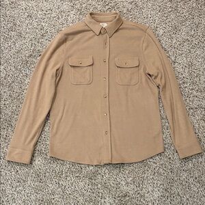 Faherty Men's Legend Shirt / Tan Button Down Shirt
